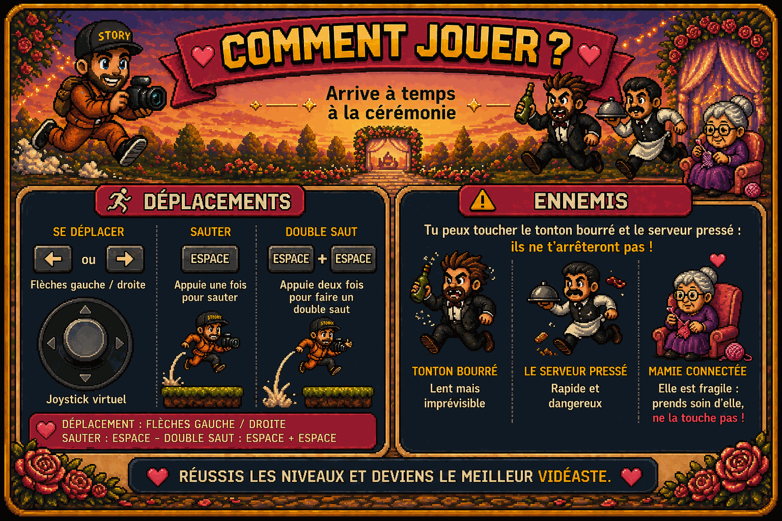 Instructions de déplacement